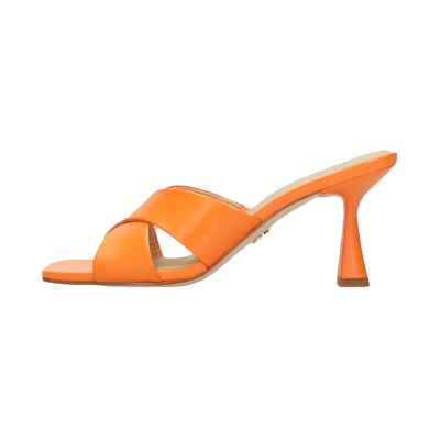 (W) MICHAEL KORS Leather Stiletto Slide 'Orange Fashion'