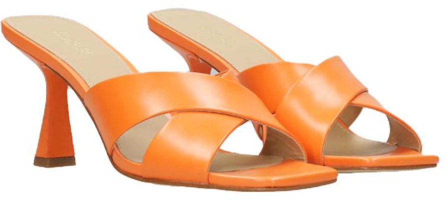 (Women) MICHAEL KORS Leather Stiletto Slide 'Orange Fashion' 40S3CLMS1L31842APRICOT Order (Women) MICHAEL KORS Leather Stiletto Slide 'Orange Fashion' 40S3CLMS1L31842APRICOT
