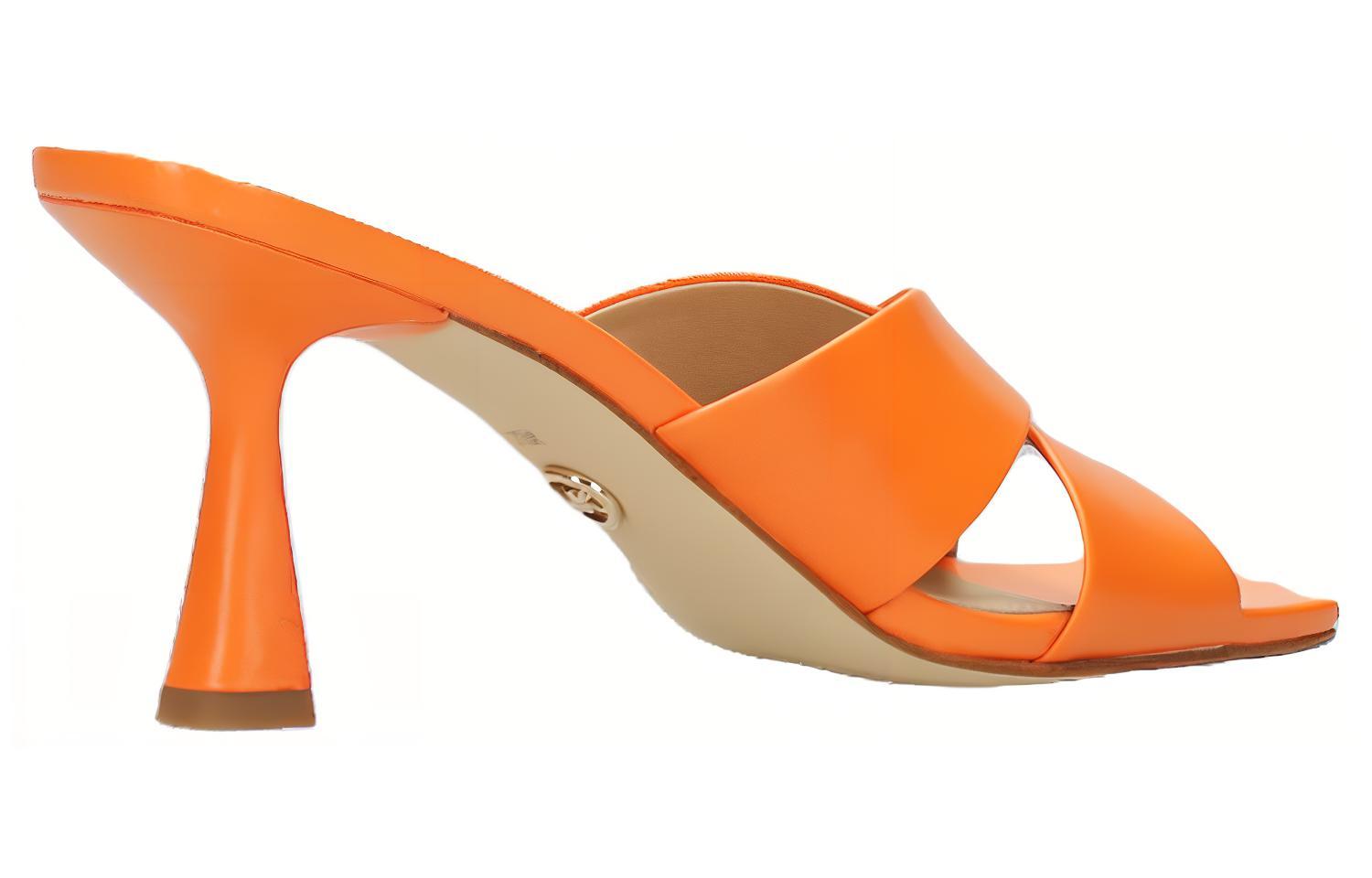 Lookbook (W) MICHAEL KORS Sandalias de Tacón de Cuero 'Moda Naranja' 40S3CLMS1L31842APRICOT