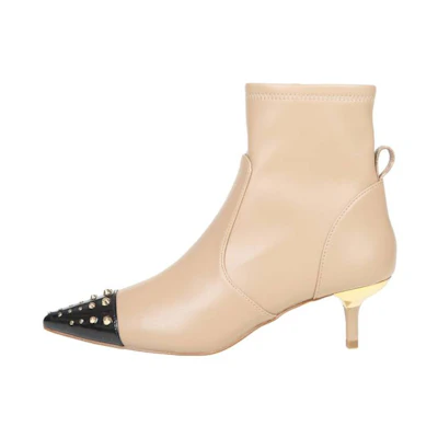 (W) MICHAEL KORS Leather Zip Fashion Ankle Boot 'Camel'