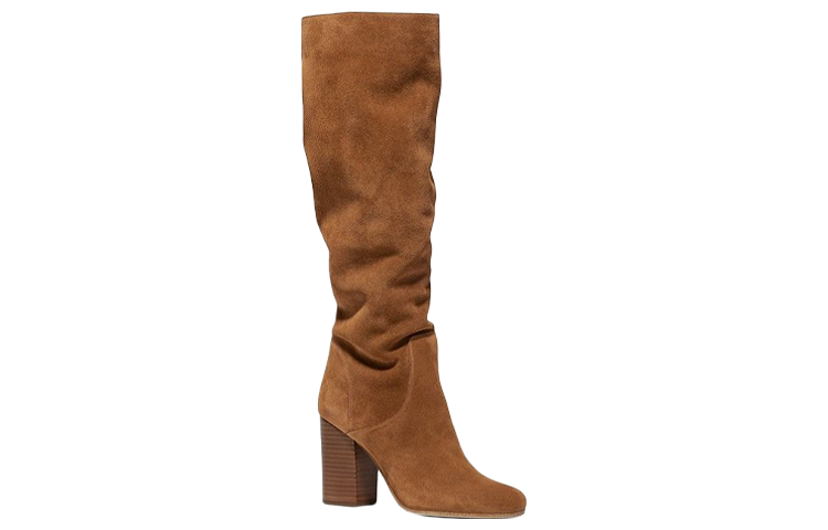 (W) MICHAEL KORS Leigh High Boot 'Light Brown Suede' 圖 2