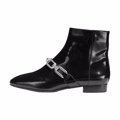 (W) MICHAEL KORS Lennox Ankle Boot 'Patent Black'