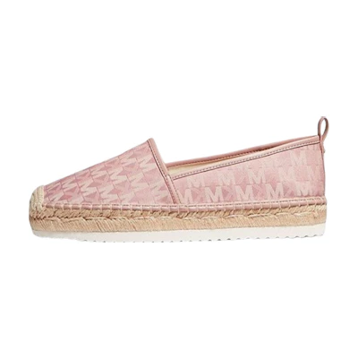 (W) MICHAEL KORS Lenny 'Pink Logo Jacquard Fashion Espadrille'
