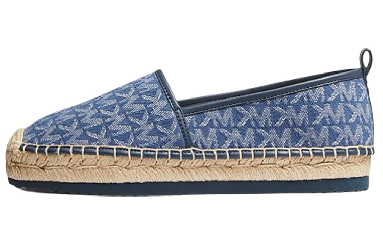 (W) MICHAEL KORS Lenny Espadrille 'Logo Jacquard Blue'