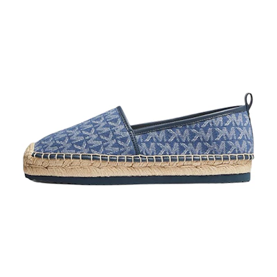 (W) MICHAEL KORS Lenny Espadrille 'Logo Jacquard Blue'