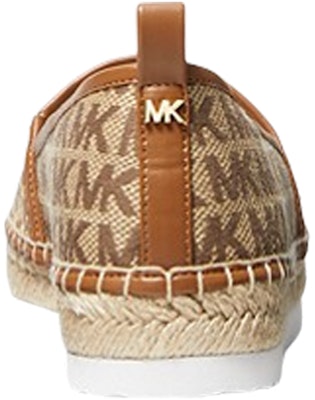 MICHAEL KORS Lenny 徽章繡花平底鞋 女款 黑木色 Shop MICHAEL KORS Lenny 徽章繡花平底鞋 女款 黑木色