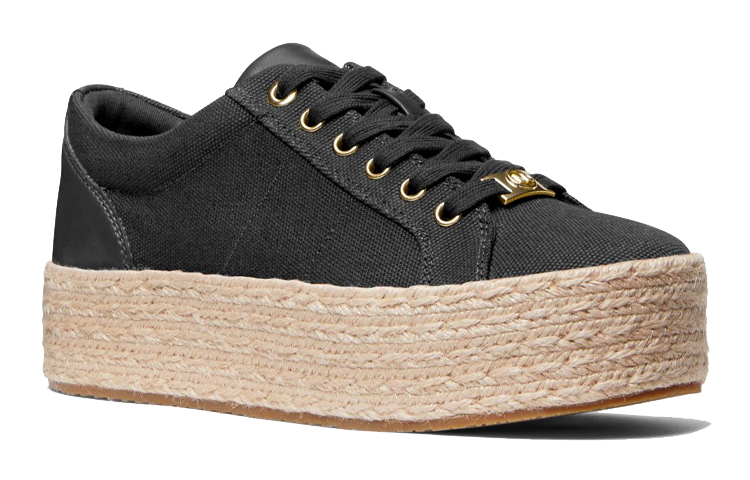 (W) MICHAEL KORS Libby Canvas Platform Sneaker 'Black' 圖 3