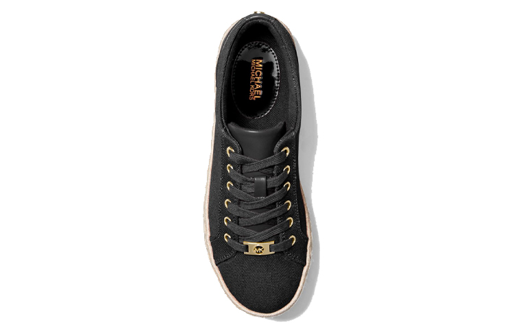 (W) MICHAEL KORS Libby Canvas Platform Sneaker 'Black' 圖 4