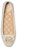 (W) MICHAEL KORS Lillie 'Logo Beige Flats' Kasual Bej Wanita 40R9LIFP3B150