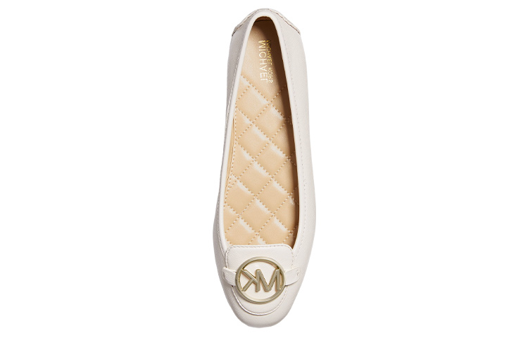 Purchase (Women) MICHAEL KORS Lillie 'White Leather Ballet Flats' 40R9LIFP1L289