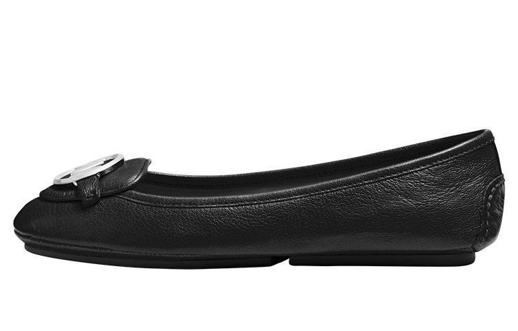 (W) MICHAEL KORS Lillie Moccasin 'Black Leather'