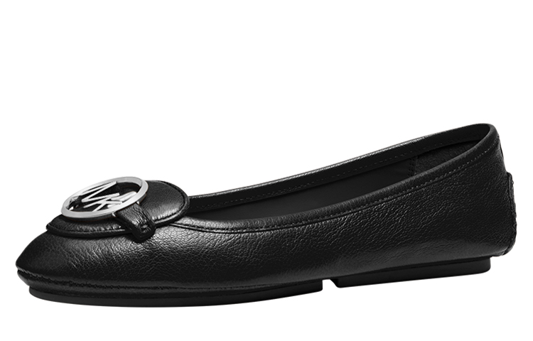 (W) MICHAEL KORS Lillie Moccasin 'Black Leather' 圖 2