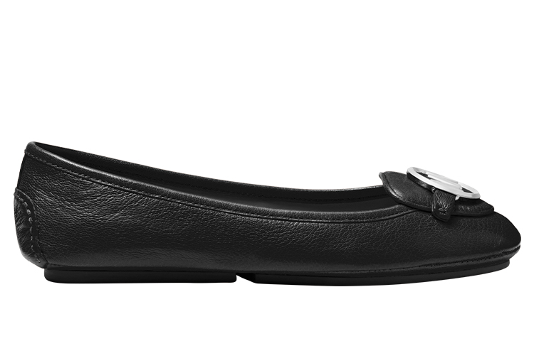 (W) MICHAEL KORS Lillie Moccasin 'Black Leather' 圖 3