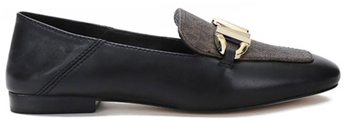(W) MICHAEL KORS Loafer 'Hitam Coklat Monogram' 40T1IZFP2L-BLK-BROWN Order (W) MICHAEL KORS Loafer 'Hitam Coklat Monogram' 40T1IZFP2L-BLK-BROWN