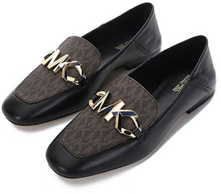 (W) MICHAEL KORS Loafer 'Hitam Coklat Monogram' 40T1IZFP2L-BLK-BROWN Lookbook (W) MICHAEL KORS Loafer 'Hitam Coklat Monogram' 40T1IZFP2L-BLK-BROWN