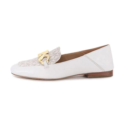(W) MICHAEL KORS Loafer Flat 'Cream Buckle'