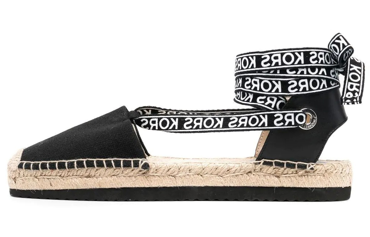(Women) MICHAEL KORS Logo Band Espadrille Flat 'Black' 40S2YAFP2D001