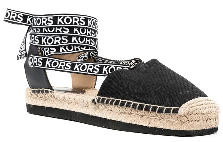 Order (Women) MICHAEL KORS Logo Band Espadrille Flat 'Black' 40S2YAFP2D001