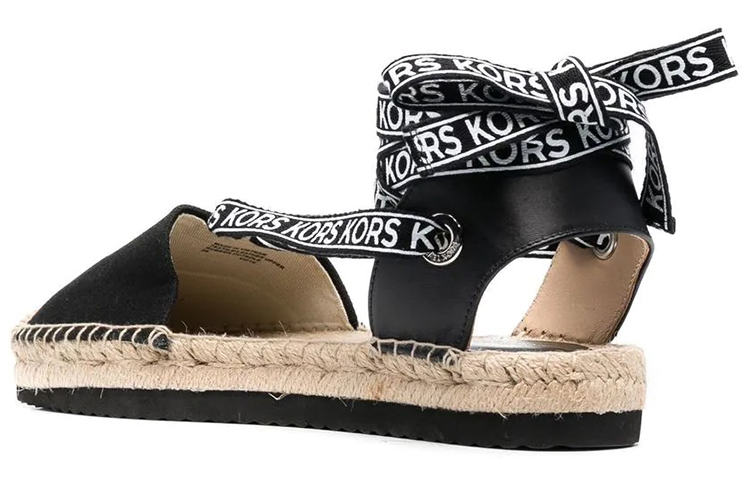 Lookbook (Women) MICHAEL KORS Logo Band Espadrille Flat 'Black' 40S2YAFP2D001