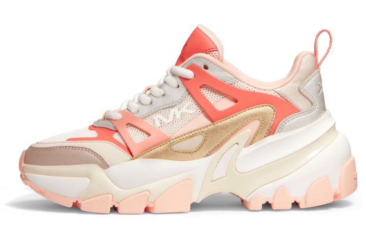 (W) MICHAEL KORS Low-Top Lace-Up Sneaker 'White Pink'