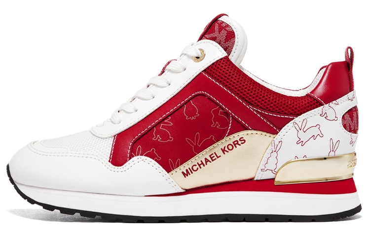 (W) MICHAEL KORS Low-Top Sneaker 'Red White Patchwork'