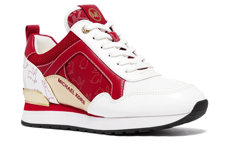 (W) MICHAEL KORS Low-Top Sneaker 'Red White Patchwork' 圖 2