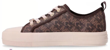 (Women) Michael Kors Low-Top Sneakers Brown Fashionable Synthetic Leather 43H3EYFS1B200 (Women) Michael Kors Low-Top Sneakers Brown Fashionable Synthetic Leather 43H3EYFS1B200