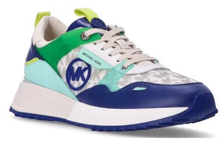 (W) MICHAEL KORS Low-Top Sneaker 'White Green Blue' 圖 3