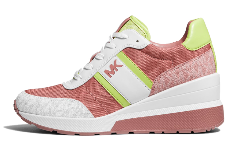 (W) MICHAEL KORS Mabel 'White Pink Canvas Print'