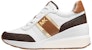 (Women) MICHAEL KORS Mabel Canvas Platform Sneaker 'White Brown' 43F1MBFSCB