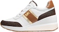 Buy (Women) MICHAEL KORS Mabel Canvas Platform Sneaker 'White Brown' 43F1MBFSCB