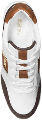 (W) MICHAEL KORS Mabel Kanvas Platform Kasut 'Putih Coklat' 43F1MBFSCB Lookbook (W) MICHAEL KORS Mabel Kanvas Platform Kasut 'Putih Coklat' 43F1MBFSCB