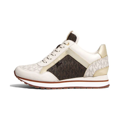 (W) MICHAEL KORS Maddy Trainer 'Vanilla Brown'