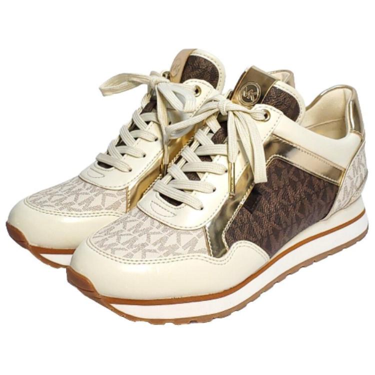 (W) MICHAEL KORS Maddy Trainer 'White Brown Gold' 圖 5