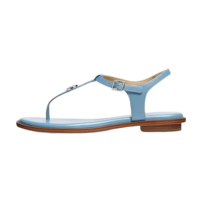 (W) MICHAEL KORS Mallory T-Strap Sandal 'Blue Leather'