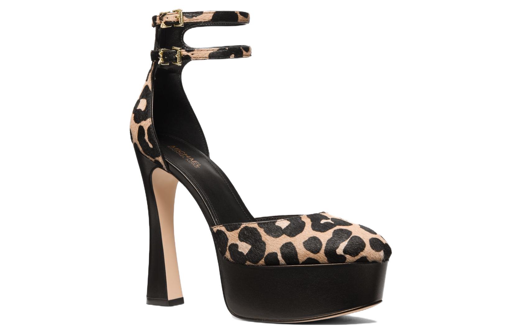 (W) MICHAEL KORS Martina High Heels 'Black Leopard Print Calf Hair Cup-Heel' 圖 2