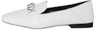 Buy (W) MICHAEL KORS MICHAEL Kulit Kasut Flat Tanpa Tumit 'Putih' 40R3MDFP1L085