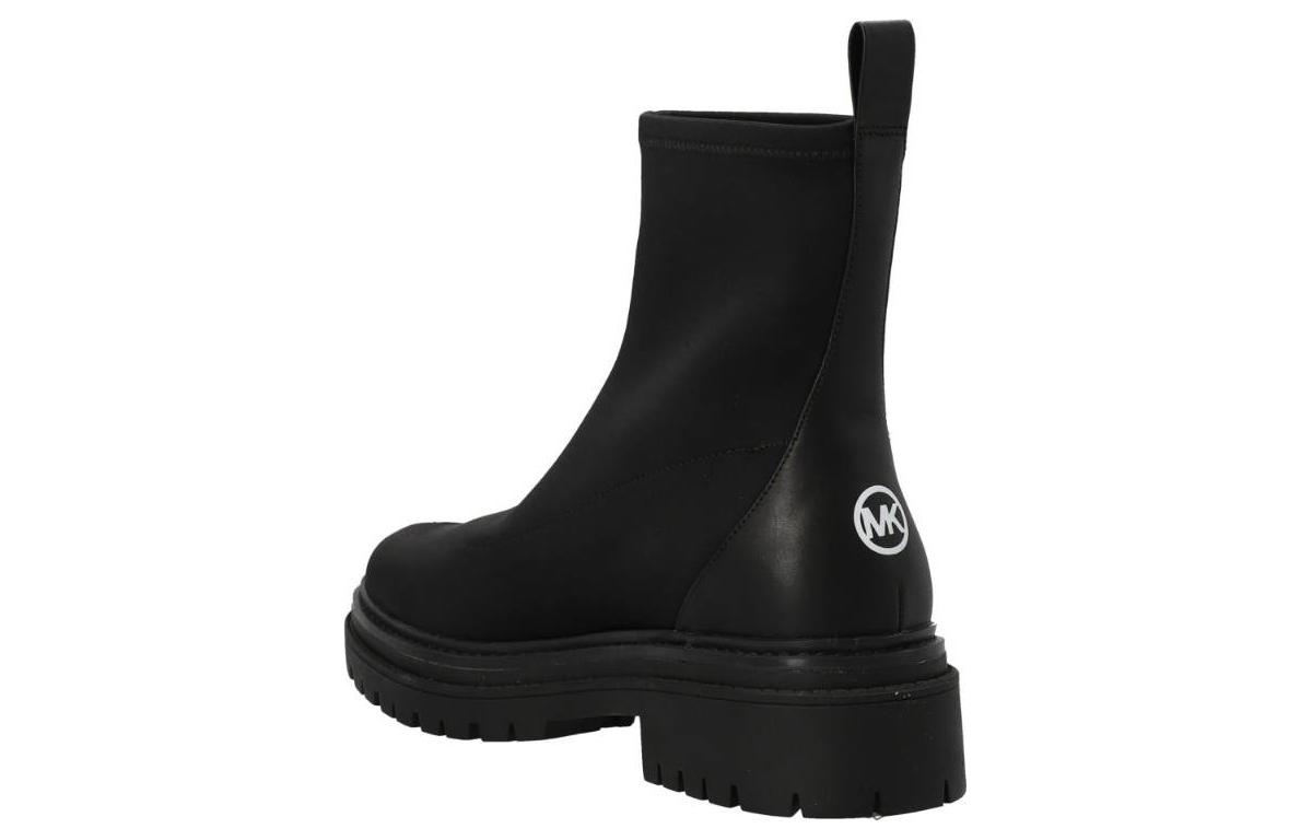 (W) MICHAEL KORS MICHAEL Leather Slip-On Ankle Boots 'Black' 圖 3