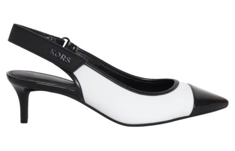 Order (W) MICHAEL KORS Michael Heels Tali Pergelangan Stiletto 'Hitam Putih' 40R3KUMP1D085
