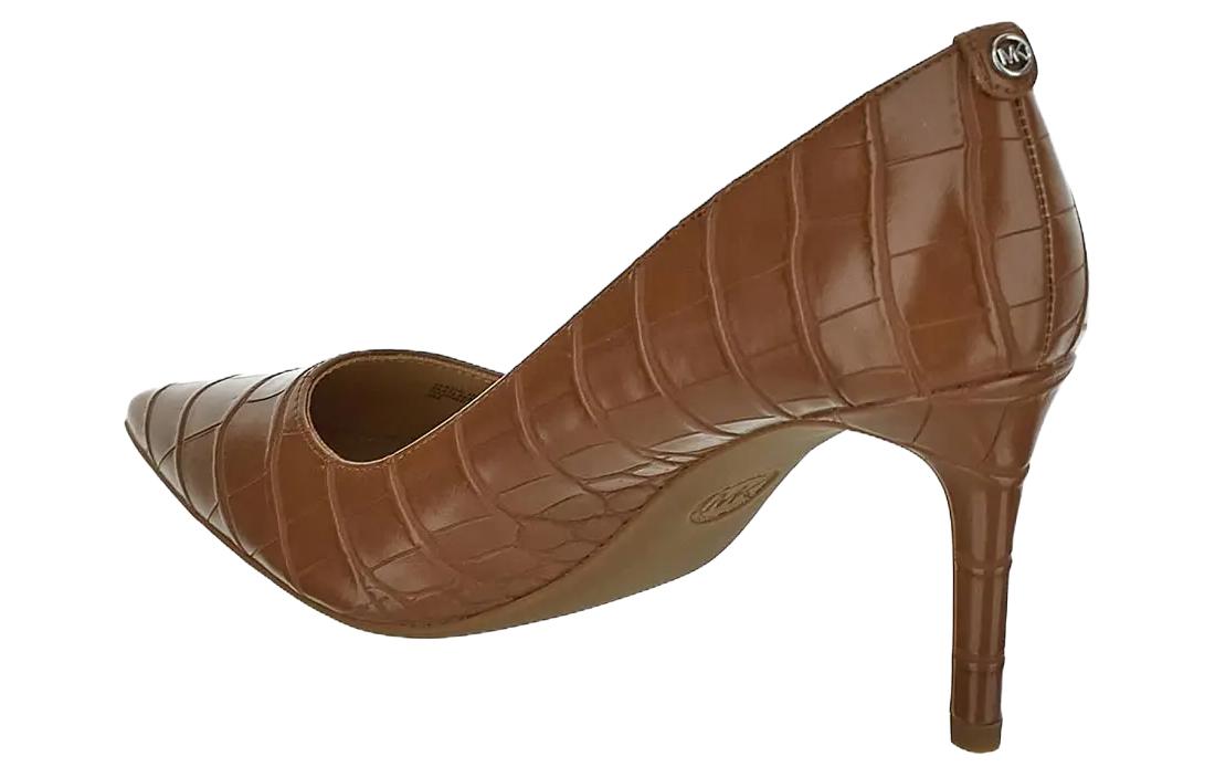 Shop (W) MICHAEL KORS Michael Sepatu Hak Tinggi Slip-On Runcing 'Coklat' 40R3ALMP1E230