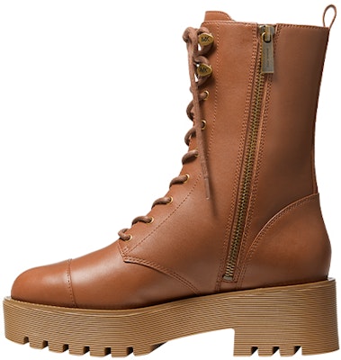 (Women) MICHAEL KORS MK Bryce Leather Boot 'Brown Motorcycle' 40F1BYFE6L230 Buy (Women) MICHAEL KORS MK Bryce Leather Boot 'Brown Motorcycle' 40F1BYFE6L230