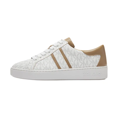 (W) MICHAEL KORS MK Keaton 'Bright White and Beige Stripe'