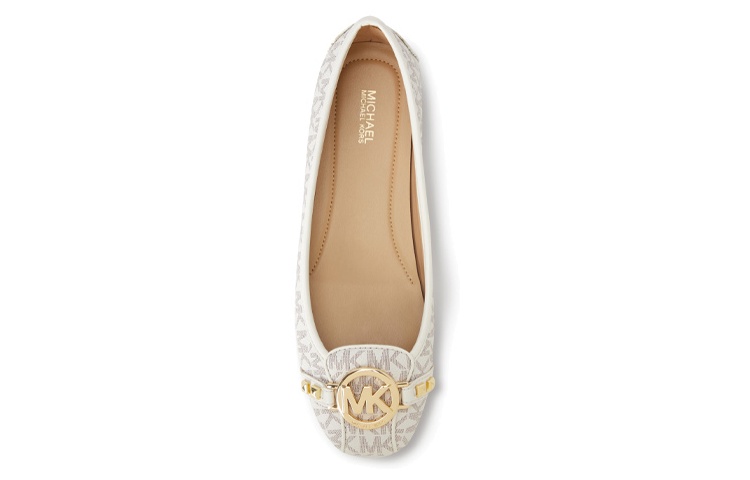 Lookbook (W) MICHAEL KORS Zapatillas Logo Slip-On 'Blanco Vainilla' 49T8FUFR1B150