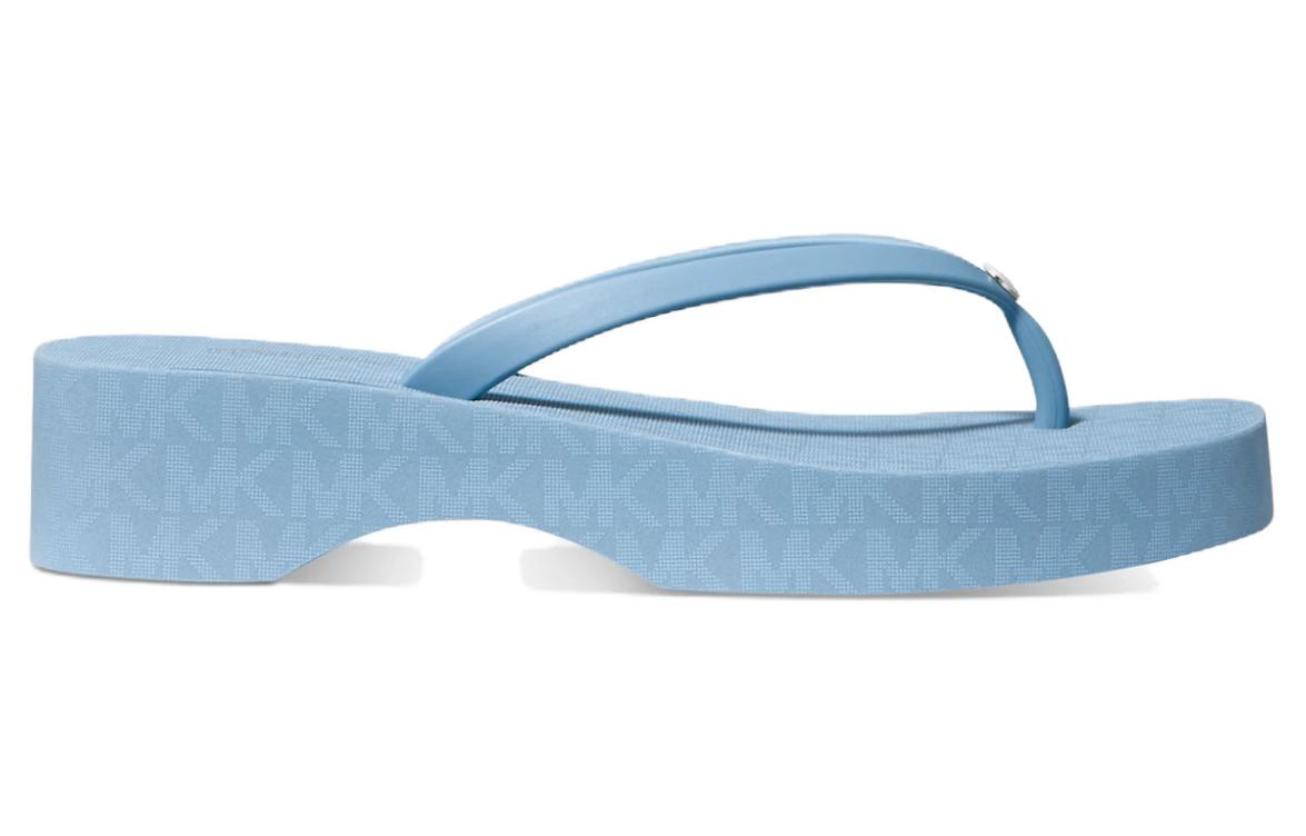 (W) MICHAEL KORS Monogram Platform Sandal 'Light Blue' 圖 2