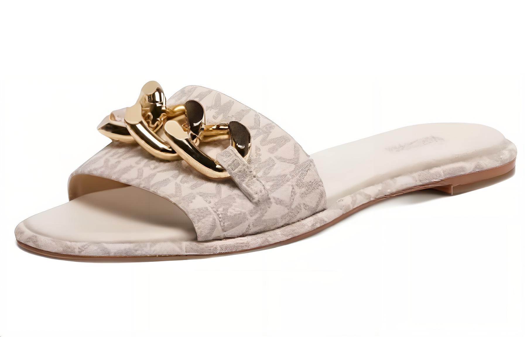 Shop (W) Sandalias Mule MICHAEL KORS 'Cadena Beige' 40S2SCFA2B150