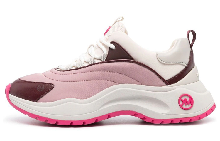 (W) MICHAEL KORS Nylon Lace-Up Low Top 'Pink White Red'