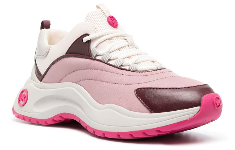 (W) MICHAEL KORS Nylon Lace-Up Low Top 'Pink White Red' 圖 2