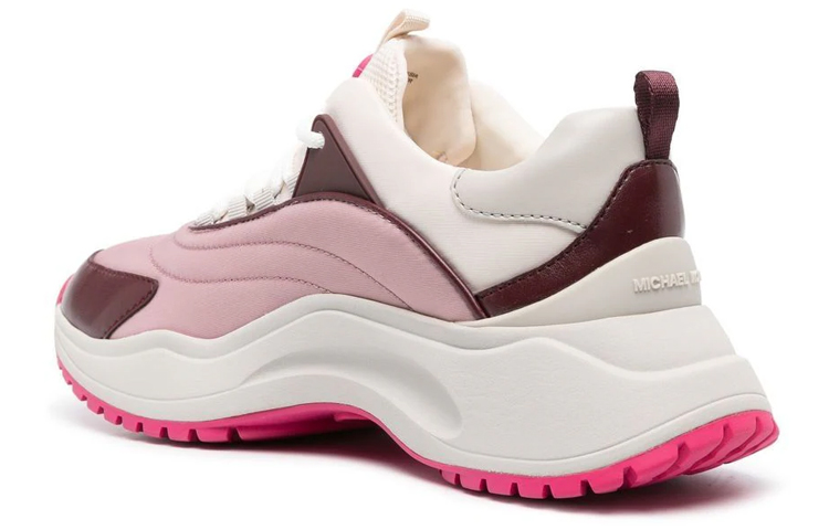 (W) MICHAEL KORS Nylon Lace-Up Low Top 'Pink White Red' 圖 4