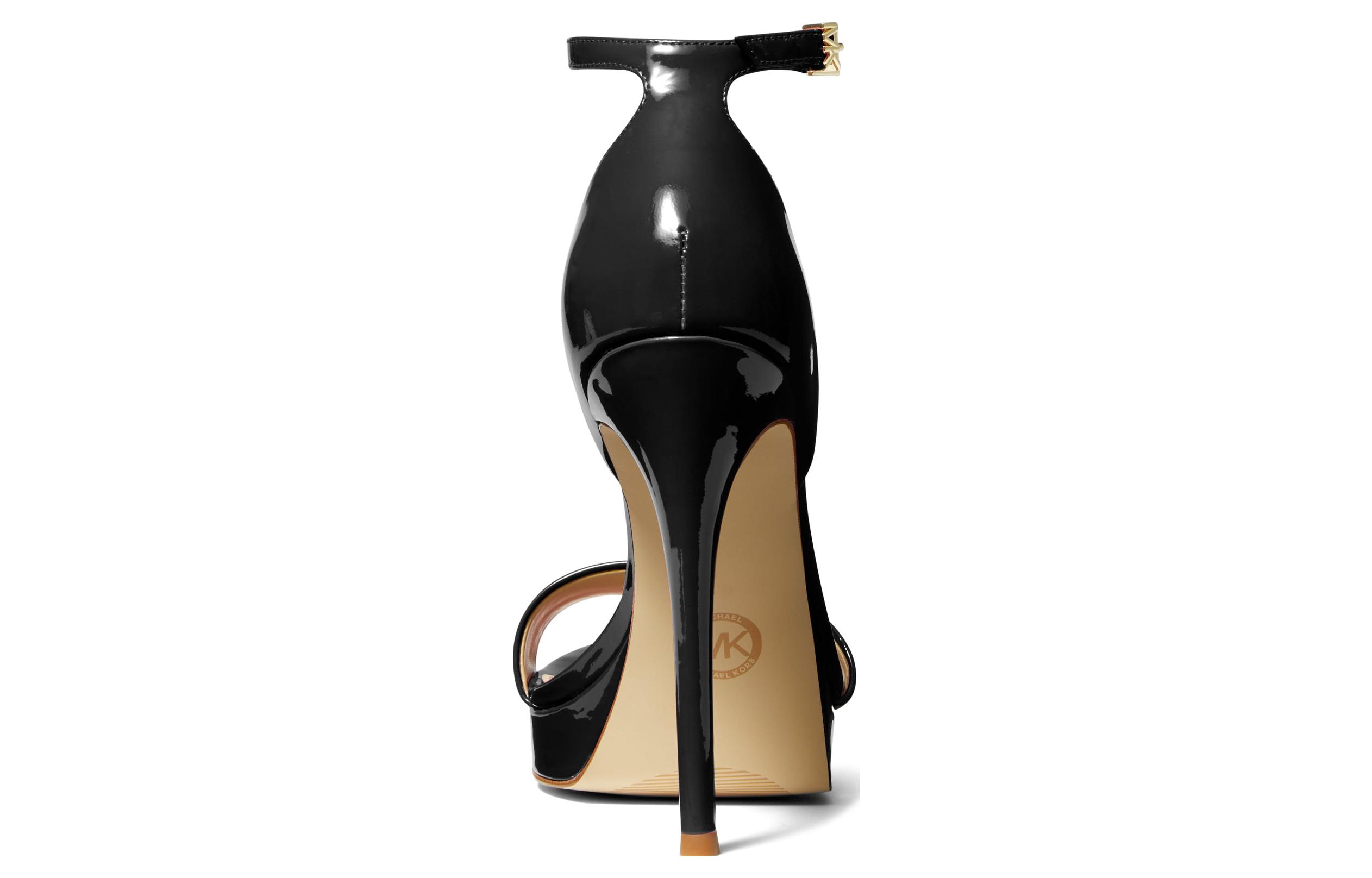 Lookbook (W) MICHAEL KORS Heels Terbuka 'Sandal Fashion Hitam' 40S2JOHA1A001