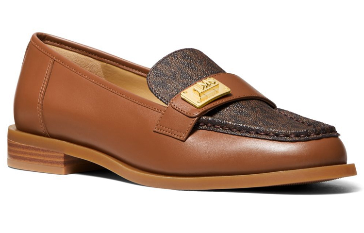 (W) MICHAEL KORS Padma Loafer 'Brown Logo Print' 圖 2